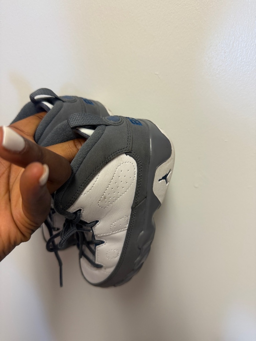 Jordan Kids' Gray & White High-Top Sneakers